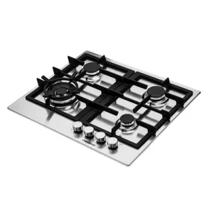 Estufa Challenger de empotrar 4 Puestos gas  60x51 inox parrilla fundida