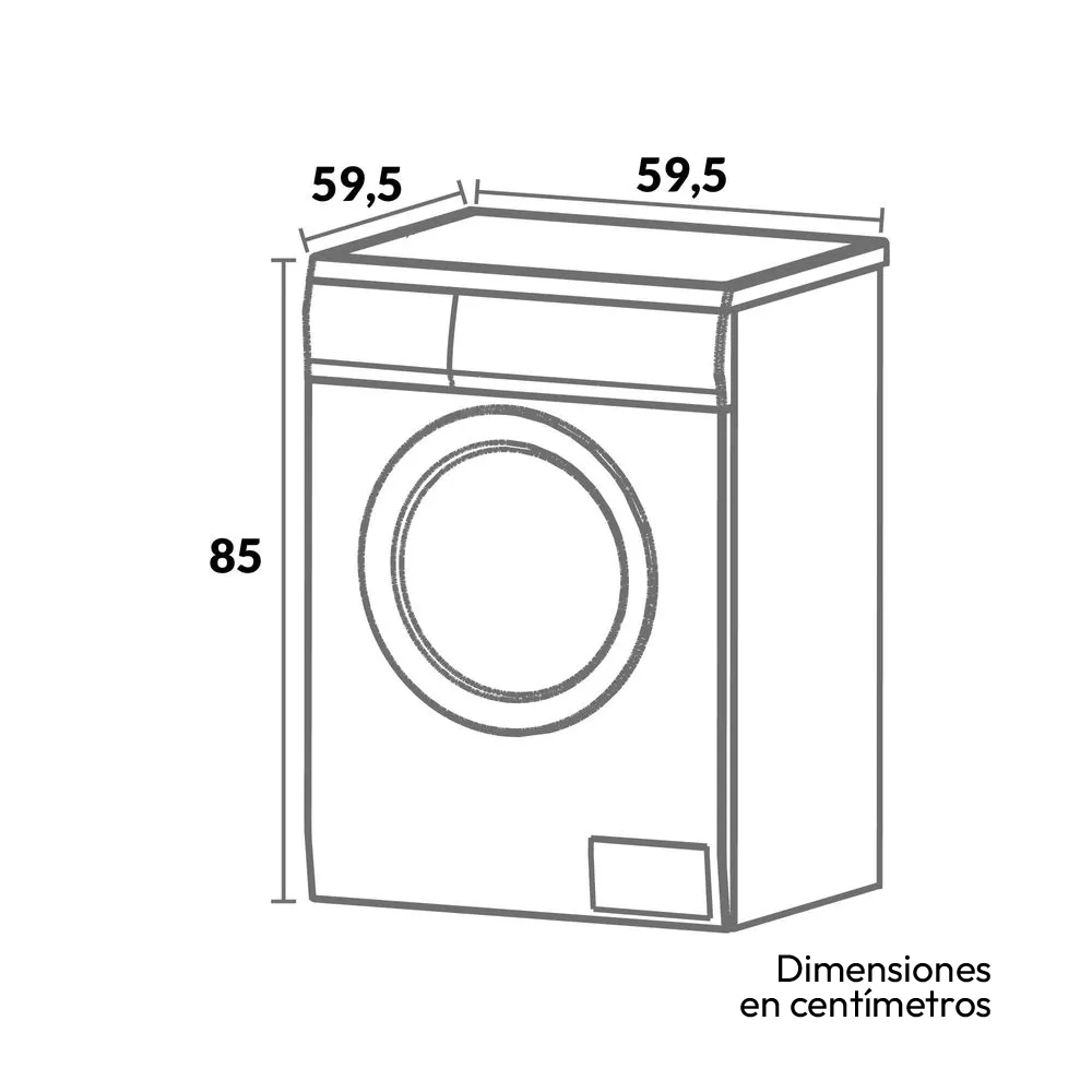 Lavadora Secadora Challenger 14 Kg Lavado y 8 Kg De Secado carga frontal panel digital gris 120 V - Imagen 2
