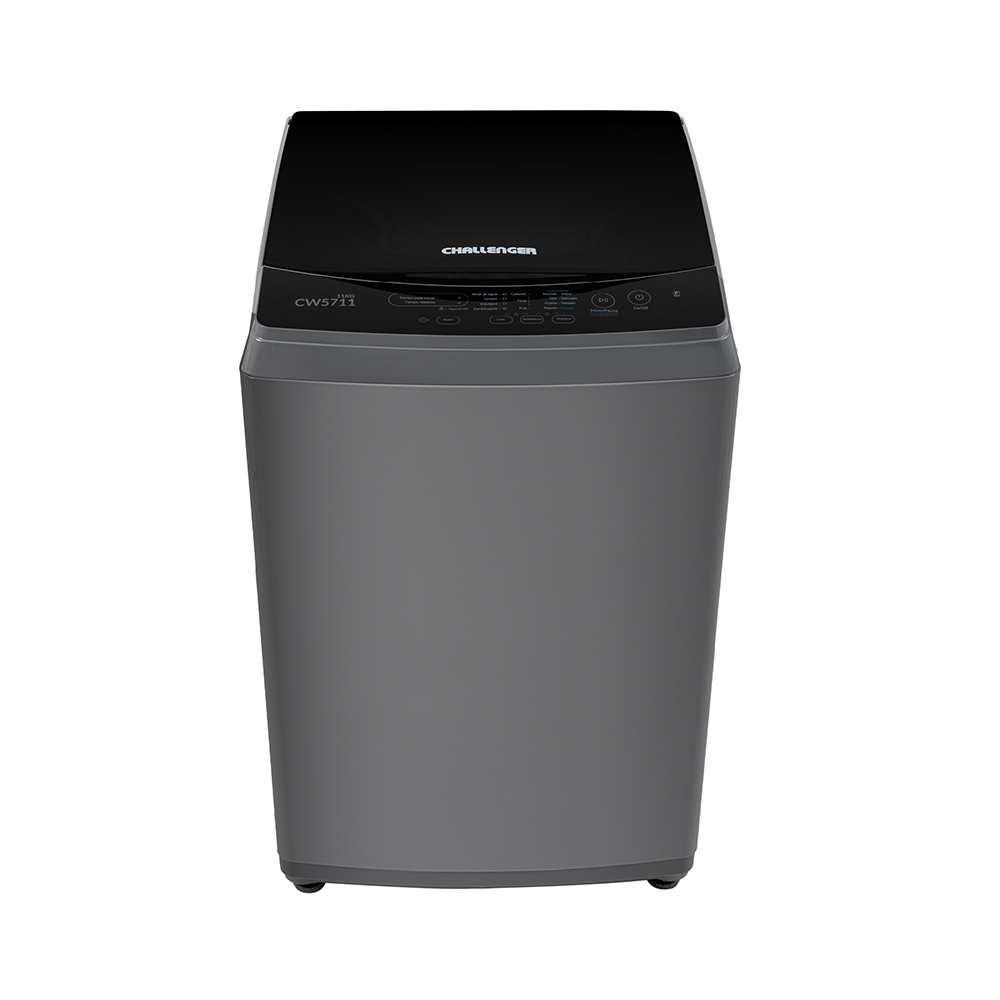 Lavadora Challenger de 11 Kg (24 Libras) panel digital Gris