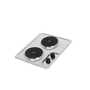 Estufa Challenger de Empotrar  2 Puestos eléctricos de 35x 43.5 cm  inox 120v