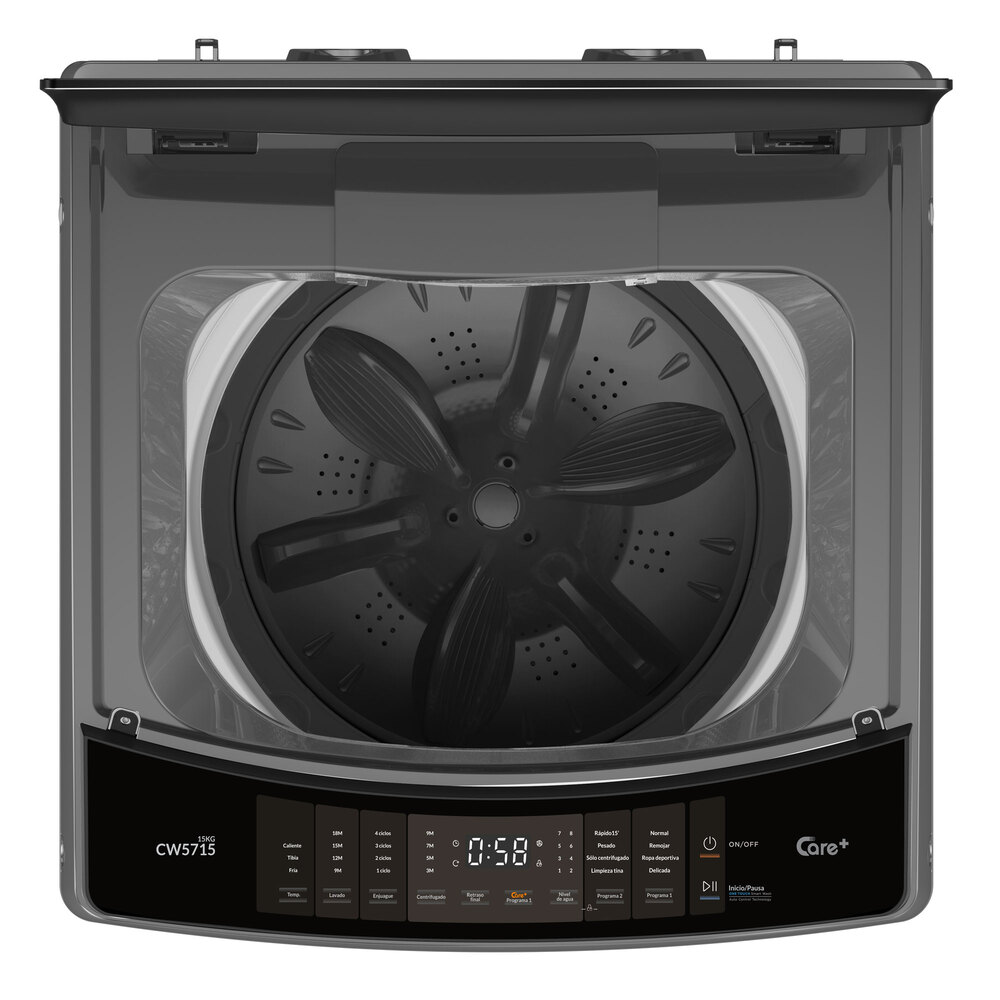 Lavadora Challenger de 15 Kg (33 Libras) panel digital Gris - Imagen 4
