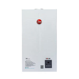 Calentador Rheem de  14 Litros Tiro Natural Digital Gas Natural Blanco