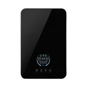 Calentador Rheem de paso eléctrico de 6 litros 9 KW 208V Digital Vidrio Negro