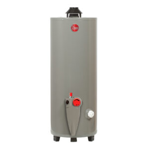 Calentador Rheem de acumulación  de 20 Galones Gas Natural Gris