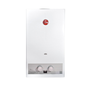 Calentador Rheem de  13 Litros Tiro Natural Automático Gas Natural Blanco