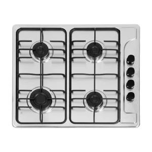 Estufa Challenger de Empotrar  4 Puestos gas de 59x 51 cm  inox