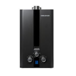 Calentador de Agua Challenger 6 litros Tiro Forzado de Paso a Gas Natural Negro