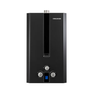 Calentador de Agua Challenger 10 litros Tiro Forzado de Paso a Gas Natural Negro