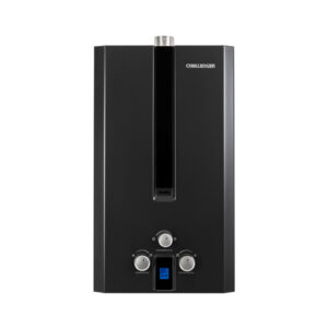 Calentador de Agua Challenger 16 litros Tiro Forzado de Paso a Gas Natural Negro