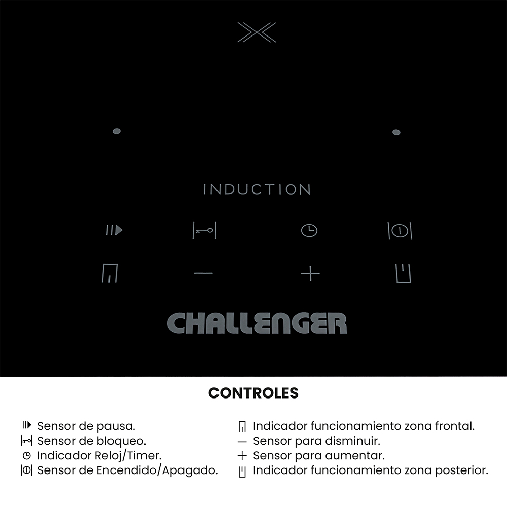 Estufa Challenger de 2 puestos eléctricos de Inducción 29X52 220V - Imagen 3