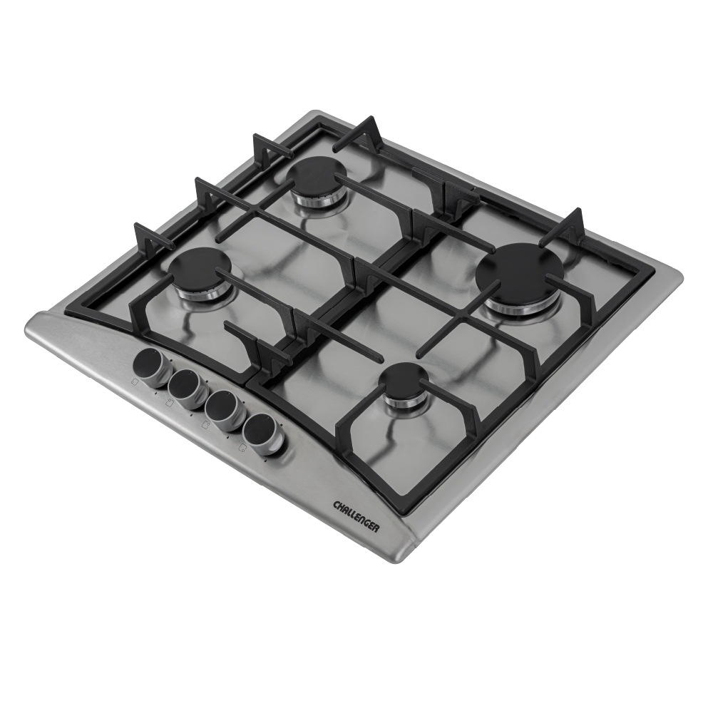 Estufa Challenger de Empotrar 4 Puestos gas de 58.2x51.2 cm Parrilla Fundida Termopar Inox - Imagen 5