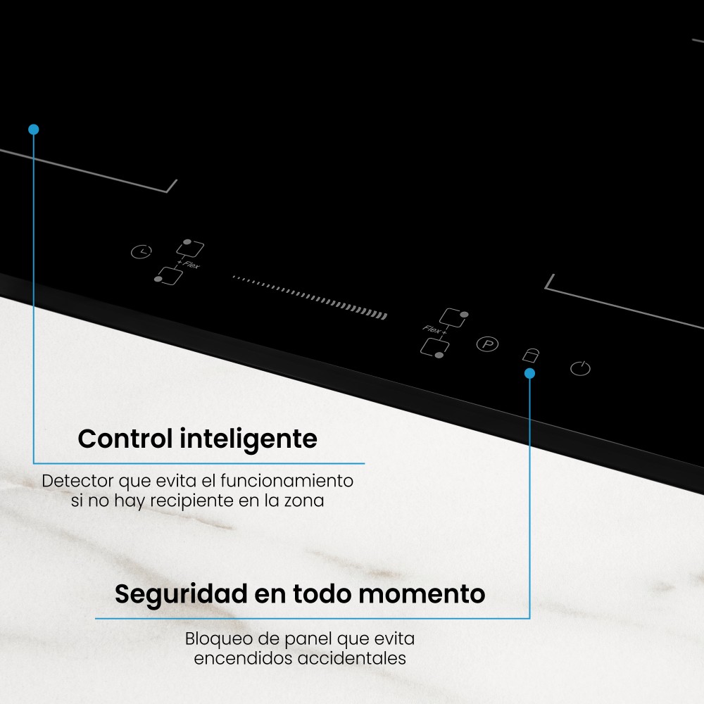 Estufa Challenger de 4 puestos eléctricos de Inducción 59X52 220V - Imagen 4