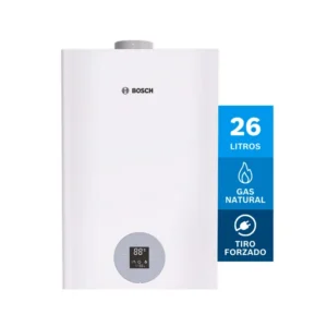 Calentador de paso Bosch 26 litros Tiro Forzado Digital  Gas Natural  Titán 5700
