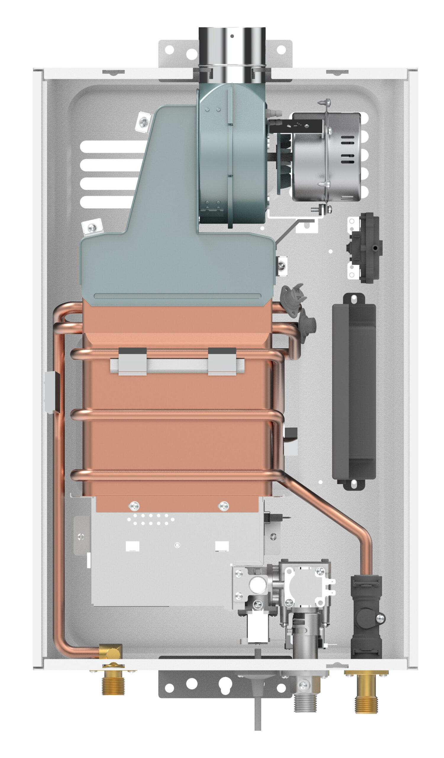 Calentador de paso Rheem 12 litros Tiro Forzado Digital Gas Propano - Imagen 3